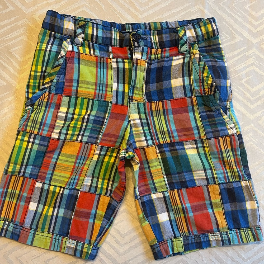 Boys Cotton Madras Shorts